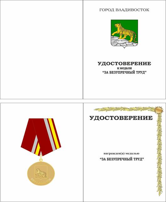 Муниципальный правовой акт г. Владивостока от 23.12.2025 N 208-мпа "О внесении изменений в муниципальный правовой акт города Владивостока от 20.12.2006 N 67-МПА «О медали «За безупречный труд»". Рис. 2