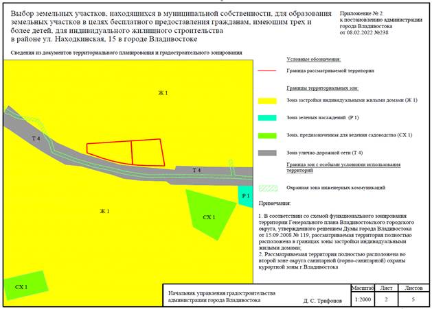 Постановление Администрации г. Владивостока от 08.02.2022 N 238 "О назначении и проведении общественного обсуждения по вопросу выбора земельных участков, находящихся в муниципальной собственности, для образования земельных участков в целях бесплатного предоставления гражданам, имеющим трех и более детей, для индивидуального жилищного строительства в районе ул. Находкинская, 15 в городе Владивостоке"