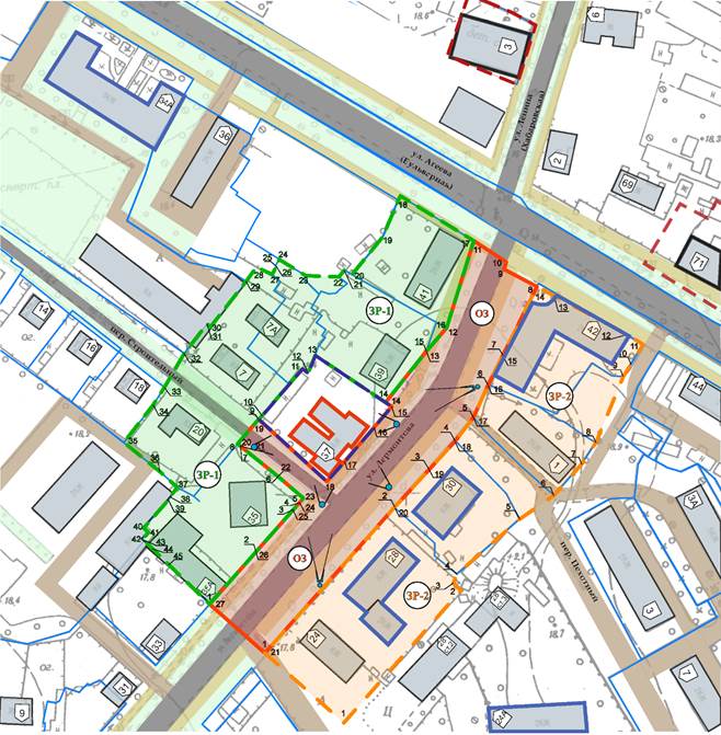 Постановление Правительства Приморского края от 17.02.2026 N 125-пп "Об установлении зон охраны объекта культурного наследия (памятника истории и культуры) народов Российской Федерации регионального значения «Жилой особняк военного ведомства (дом генерала)», 1903 год, утверждении требований к градостроительным регламентам в границах территорий данных зон". Рис. 1